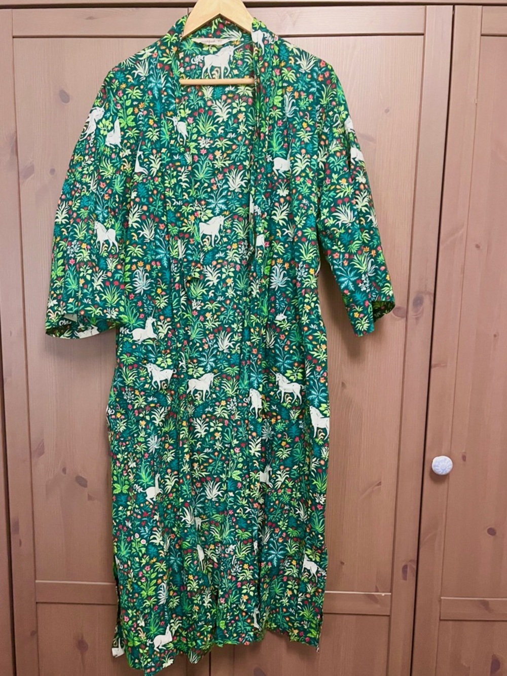 PRINTFRESH | Unicorn Garden Juniper Robe